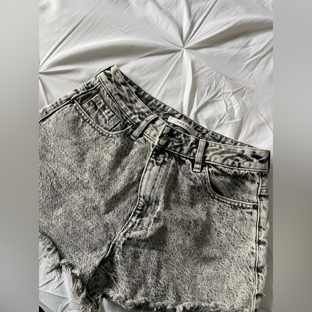 PacSun Monochrome Denim Shorts